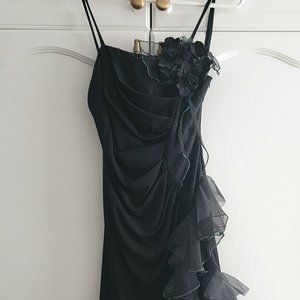 Black Galaxy Cosmo Evening Gown